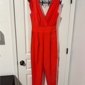 Elegant Red Women's Jumpsuit